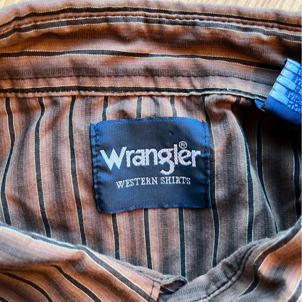 Wrangler Western Button Down Shirt Sleeve Shirt - Picture 7 of 10